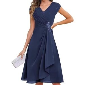 NWT Elegant Navy Blue Women's Dress